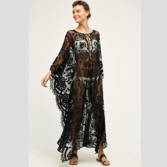 Anthropologie Eloise Boracay Lace Caftan Swim - Picture 6 of 6